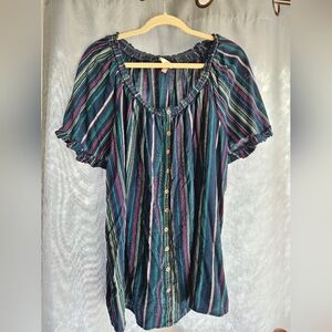 Striped Multicolor Women's Top